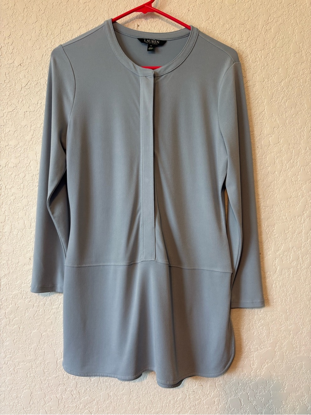 LAUREN Ralph Lauren Light blue Long-Sleeve Tunic Dress